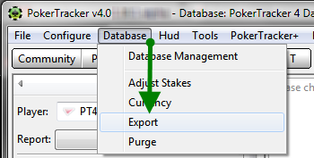 Экспорт базы данных в PokerTracker
