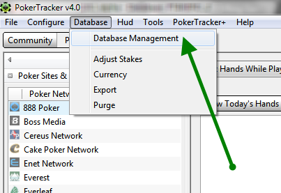 Создание новой базы в PokerTracker 4