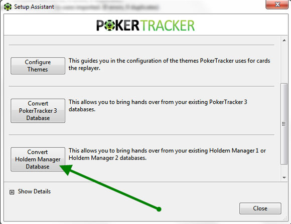 Конвертация базы данных Holdem Manager
