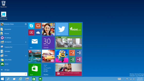 Новая Windows 10