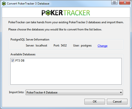 Конвертация баз данных в ПокерТрекер