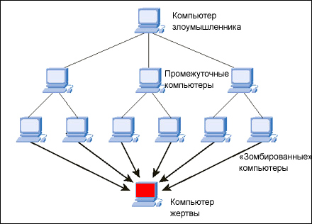 Схема DoS атаки