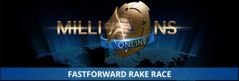 Рейк-гонка MILLIONS Online fastforward на PartyPoker