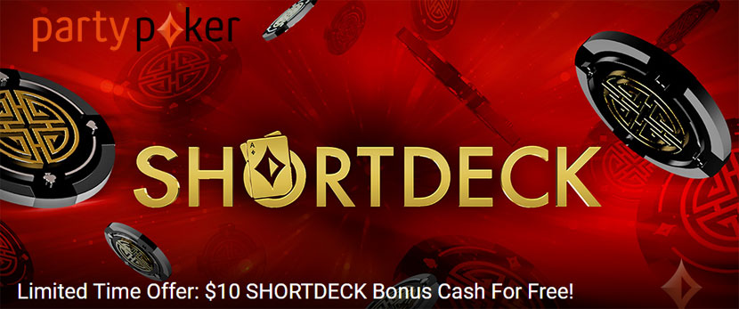 Бонус $10 для игры в SHORTDECK на partypoker