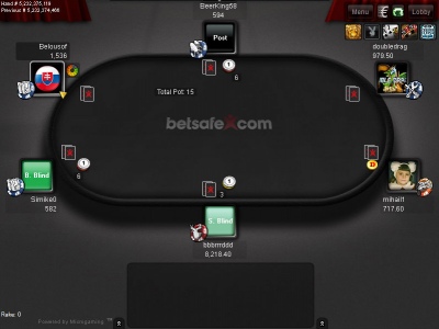 Скриншот покерной программы betsafe