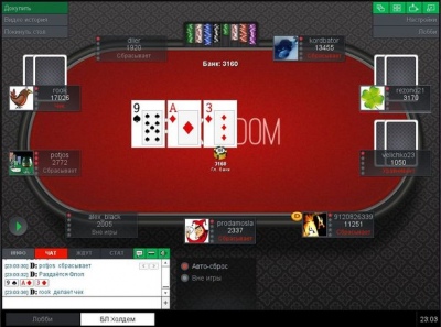Скриншот покерной программы pokerdom