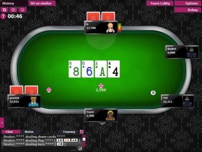 Скриншот покерной программы zirkabet
