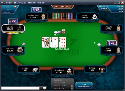 Скриншот покерной программы fulltilt