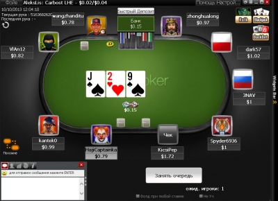 Скриншот покерной программы Titan Poker
