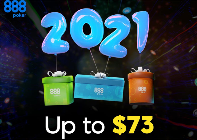 Новогодние бонусы 888poker